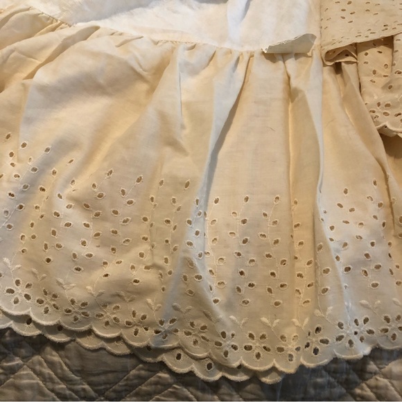 Wamsutta Bedding Vintage Shabby Boho Twin Eyelet Dust Bed Ruffle